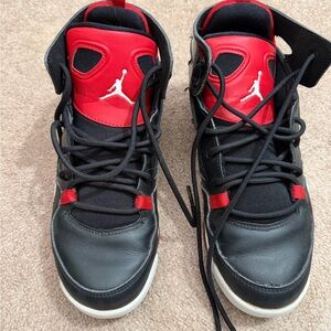 Nike Kids Black and Red Sneakers